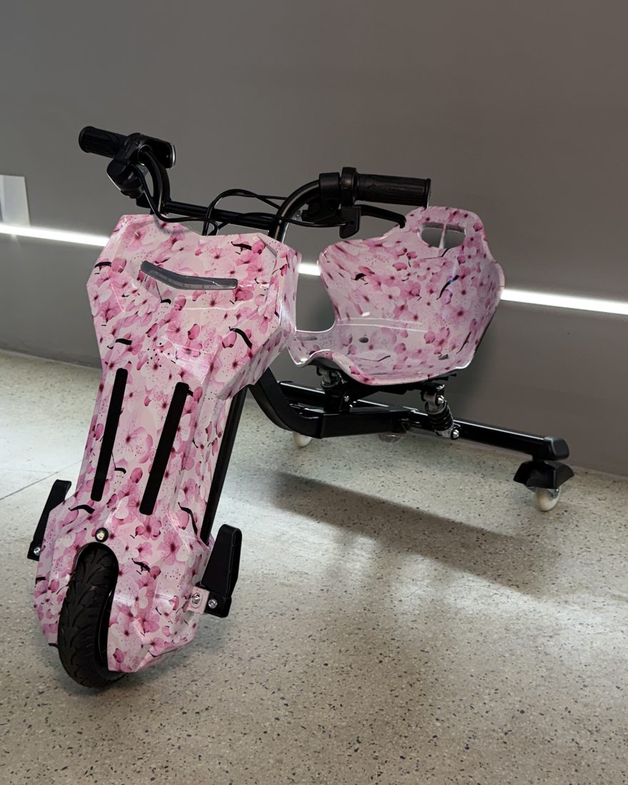 Drift Trike Elétrico na cor Rosa Cerejeira na Elétricas Brasil, Anápolis, foto 1