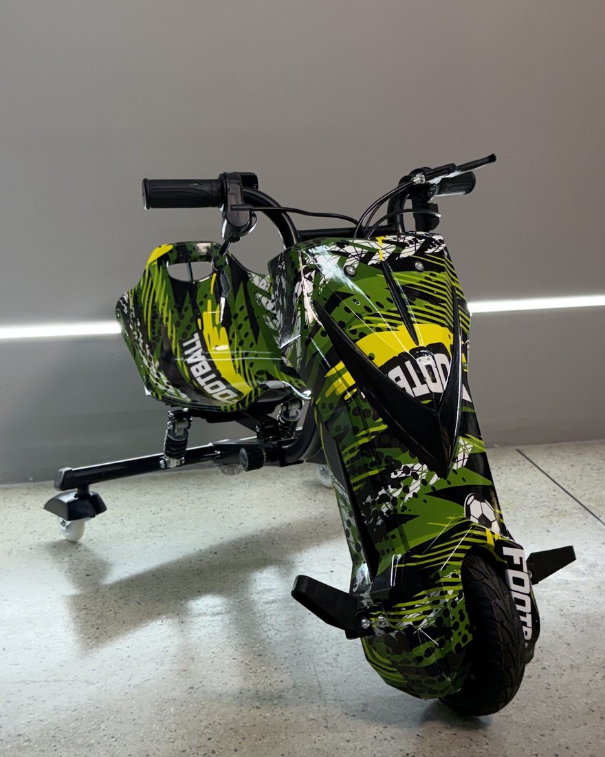 Drift Trike Elétrico na cor Verde Futebol na Elétricas Brasil, Anápolis, foto 1