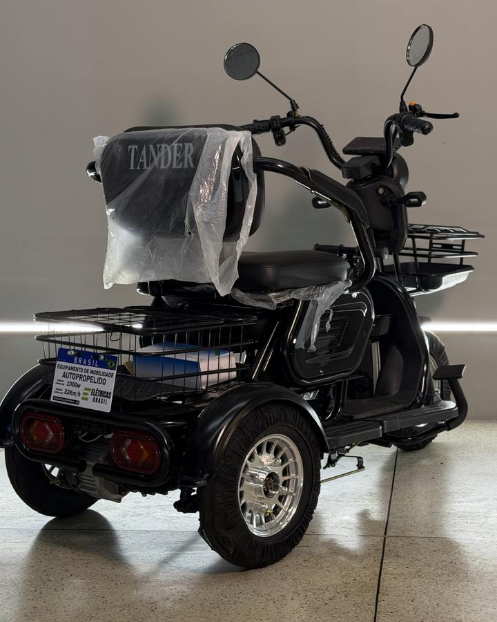 Triciclo Elétrico 1000W na cor Preto na Elétricas Brasil, Anápolis, foto 2
