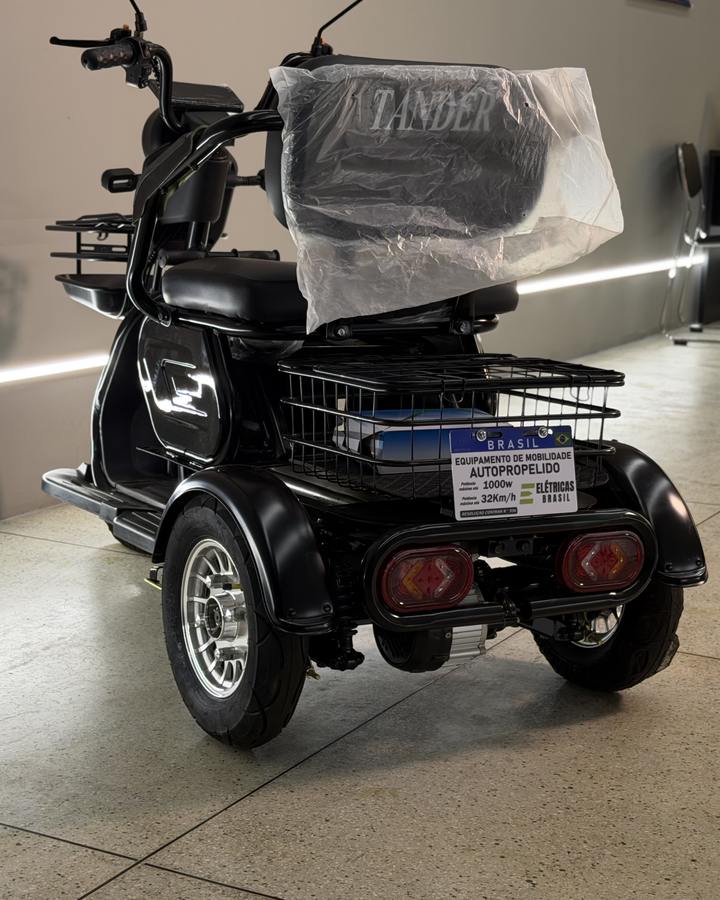 Triciclo Elétrico 1000W na cor Preto na Elétricas Brasil, Anápolis, foto 3