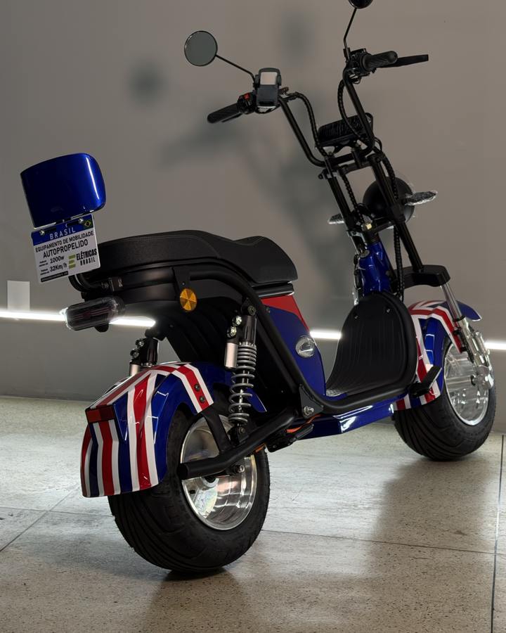 Scooter X18 PRO 1000W na cor Bandeira na Elétricas Brasil, Anápolis, foto 5
