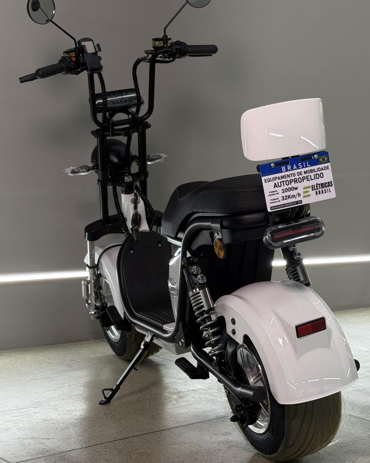 Scooter X18 PRO 1000W na cor Branca na Elétricas Brasil, Anápolis, foto 4