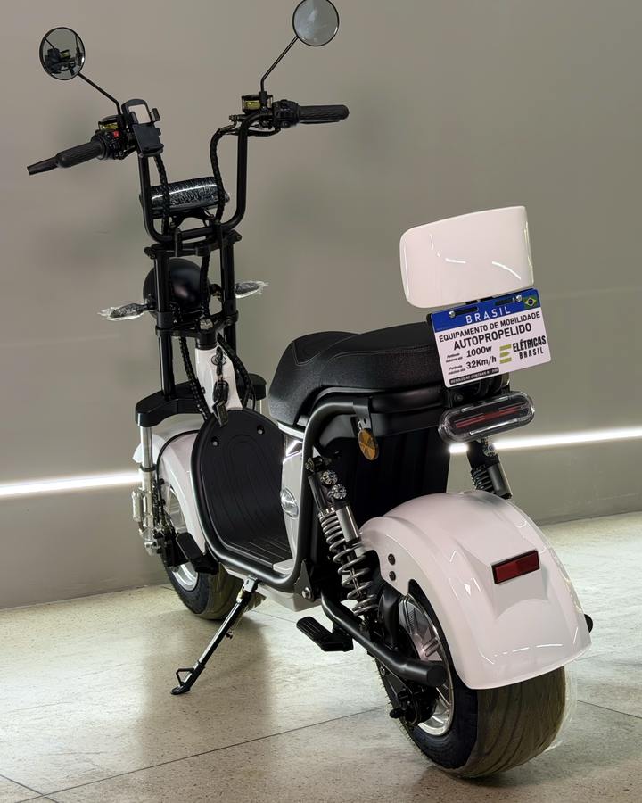Scooter X18 PRO 1000W na cor Branca na Elétricas Brasil, Anápolis, foto 5