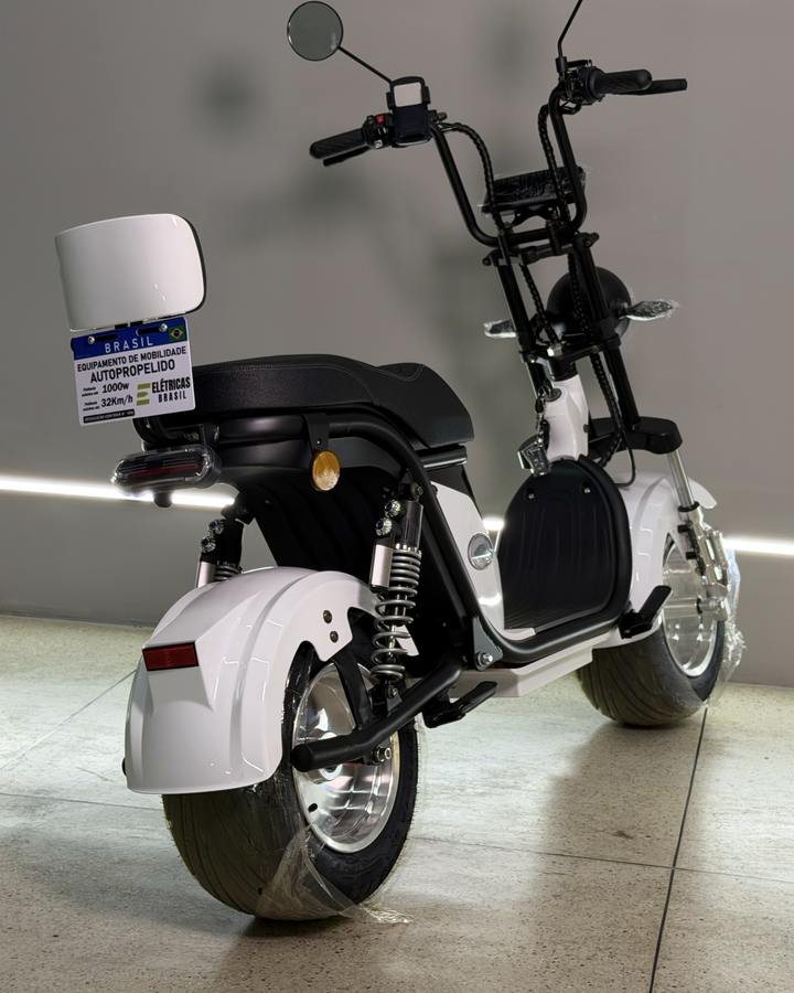 Scooter X18 PRO 1000W na cor Branca na Elétricas Brasil, Anápolis, foto 6